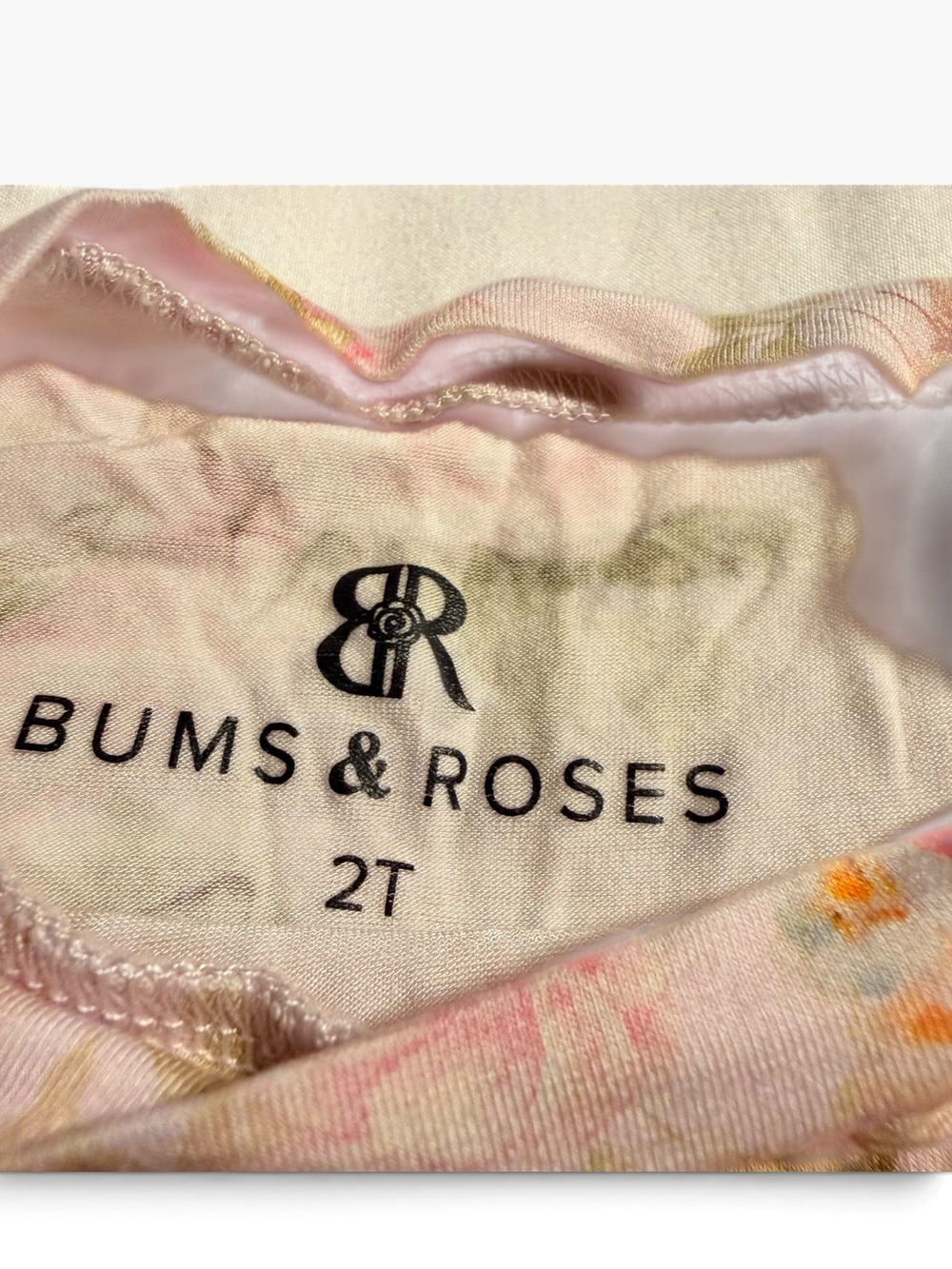 Bums & Roses Bunny Rabbit Pajama Set Size 2T - Picture 3 of 4